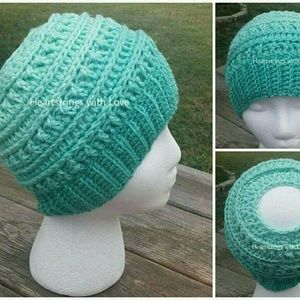 Messy Bun/Ponytail Hat